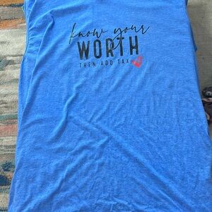 Blue 2xl handcrafted vinyl tshirt